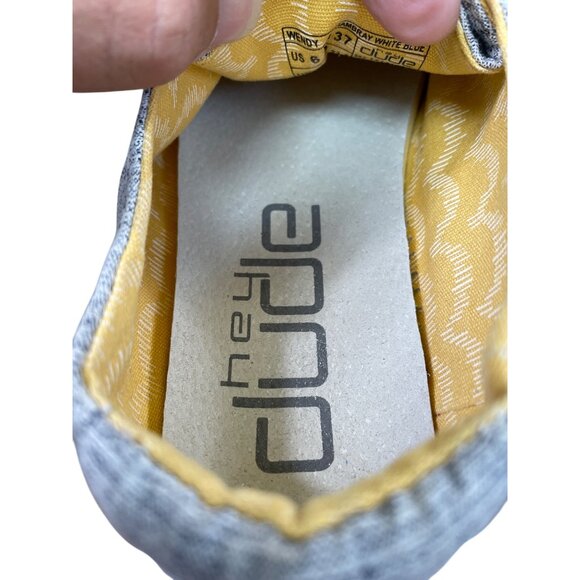 Hey Dude Wendy Womens Gray Slip-On Loafers Casual Shoes Size 6 SKU 8757 - Picture 10 of 16